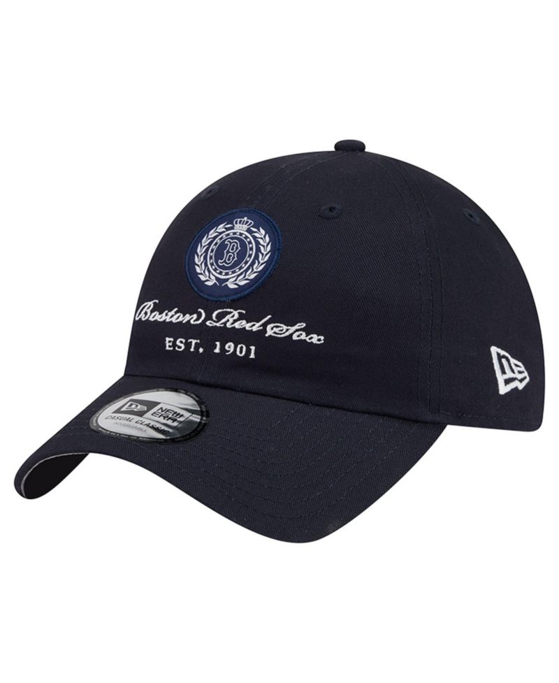 Women's Navy Boston Red Sox Script Patch Casual Classic Adjustable Hat