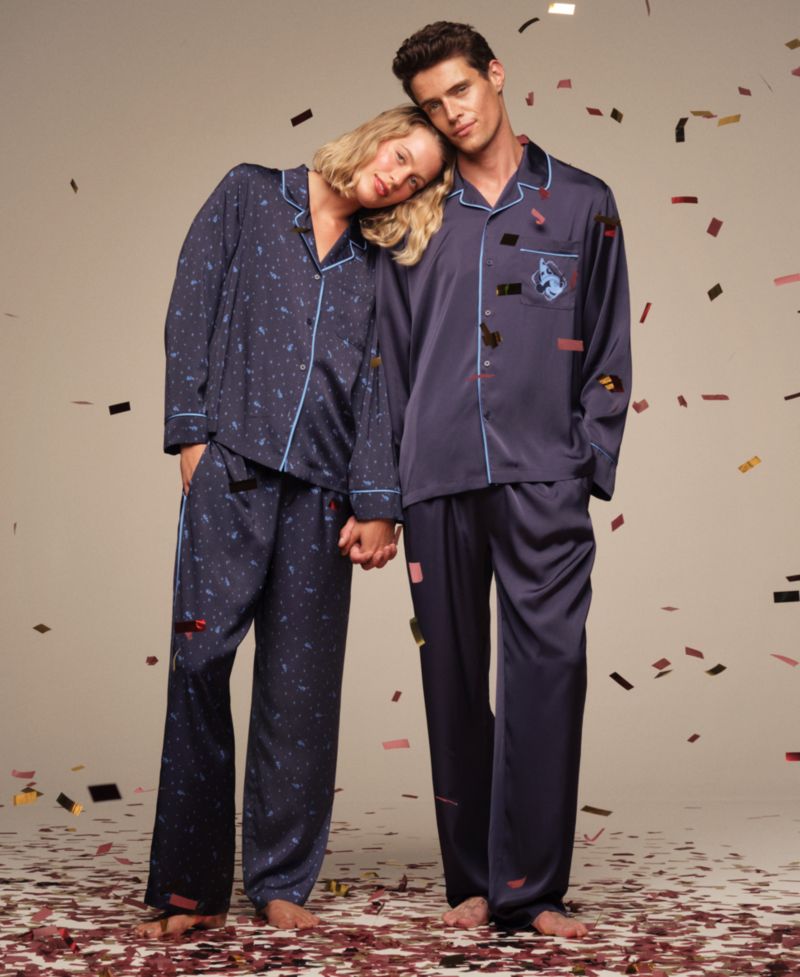Men's Sorcerer's Apprentice Mickey Satin Pajama Set