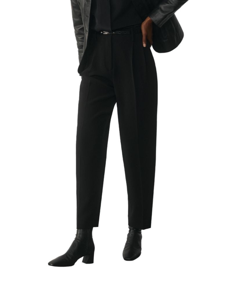 Women's Siena High-Waist Pleated Barrel Trousers