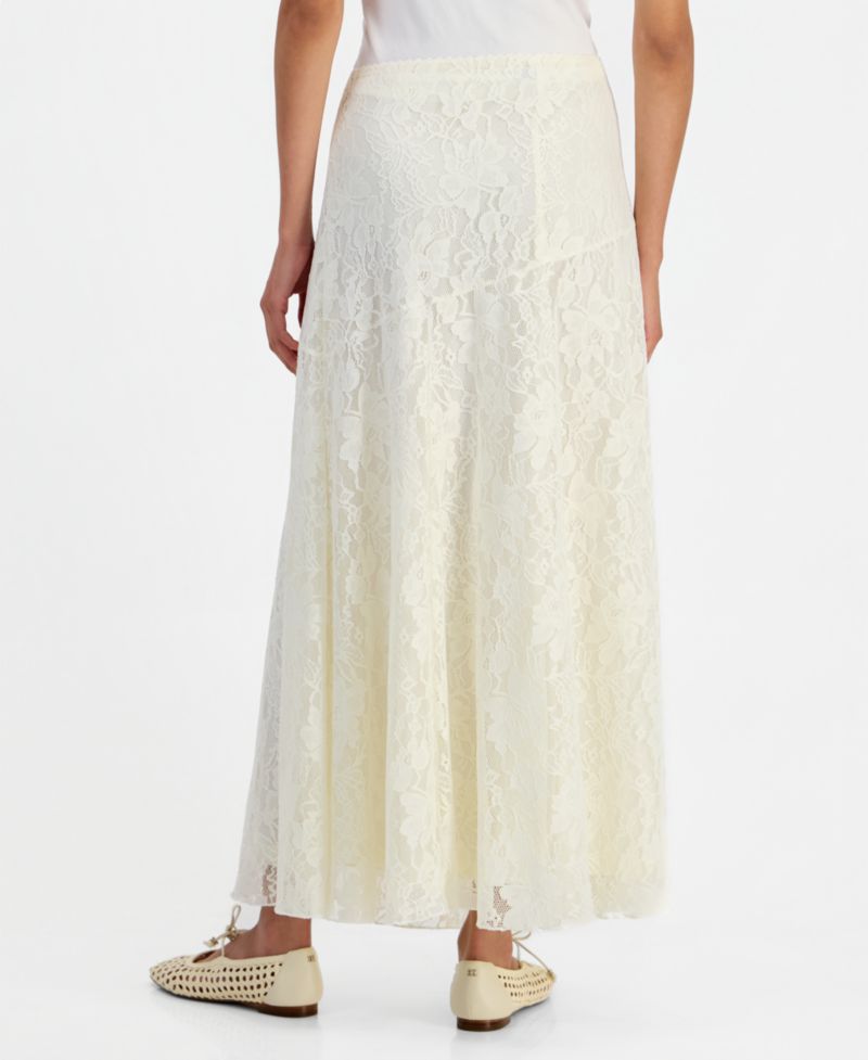 Women's Lace A-Line Pull-On Maxi Skirt