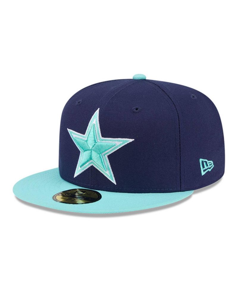 Men's Navy/Light Blue Dallas Cowboys Two-Tone Color Pack 59FIFTY Fitted Hat