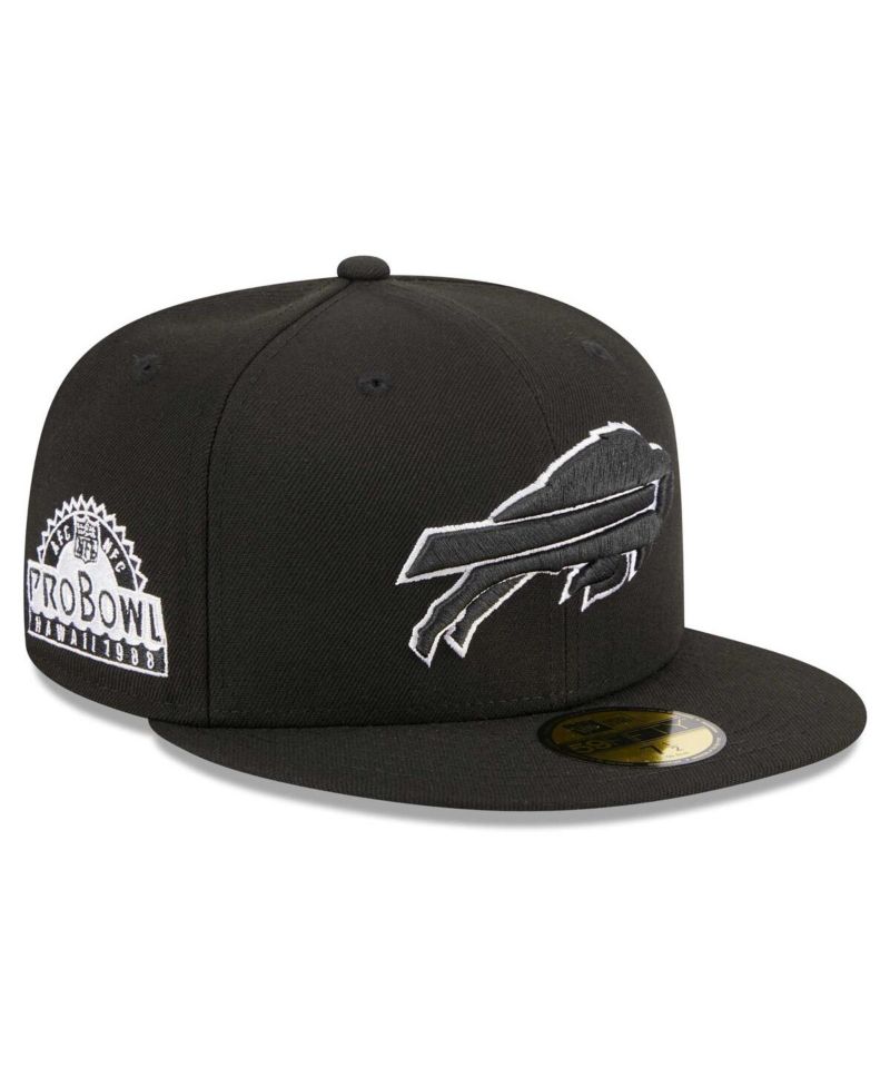 Men's Black Buffalo Bills Main Patch 59FIFTY Fitted Hat