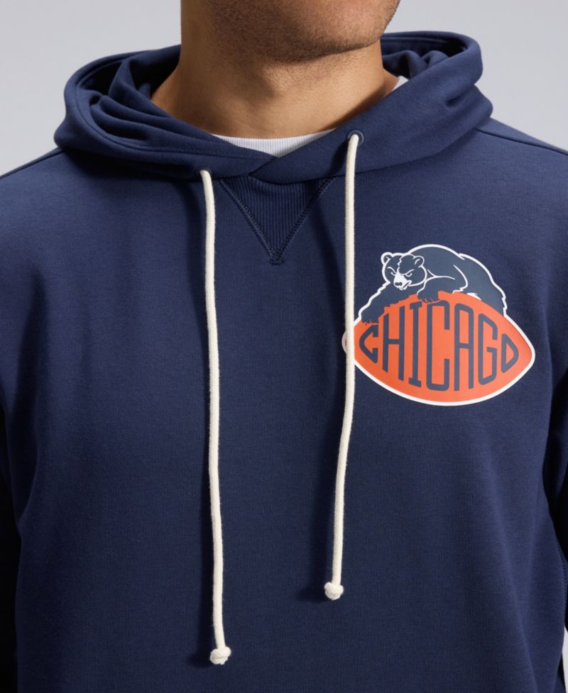 Men's Navy Chicago Bears 2026 Rivalries Collection Sideline Pullover Hoodie