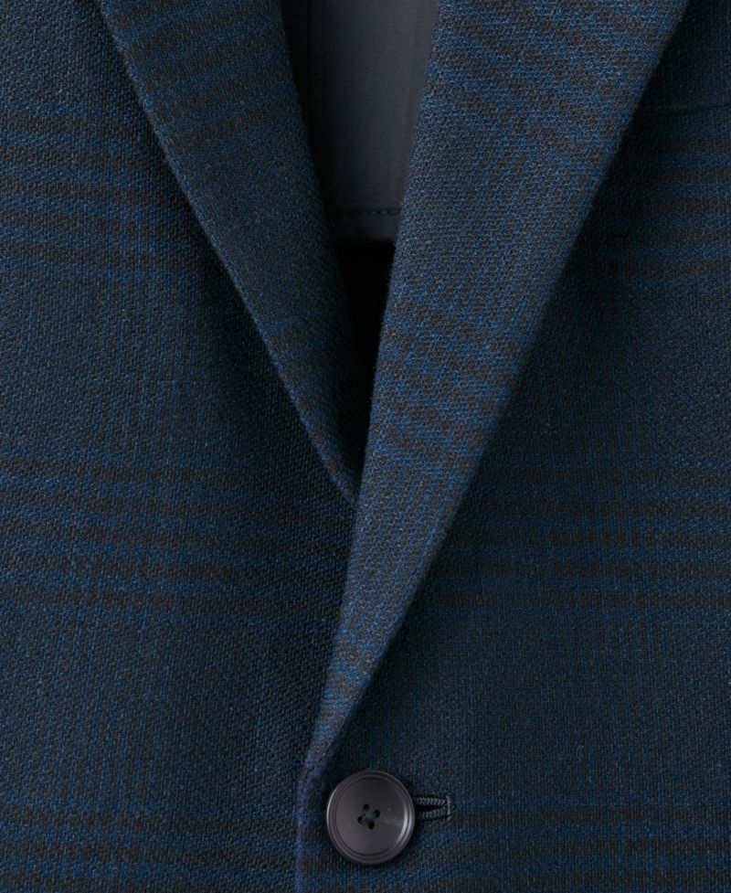 Men's Slim-Fit Striped Linen-Cotton Suit Blazer