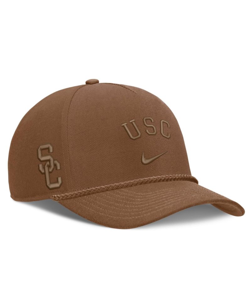 Men's and Women's Brown USC Trojans Campus Prep Tonal Rope Rise 5-Panel Adjustable Hat
