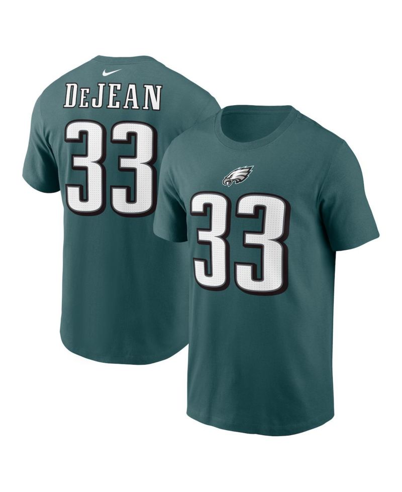 Men's Cooper DeJean Midnight Green Philadelphia Eagles Player Name & Number T-Shirt