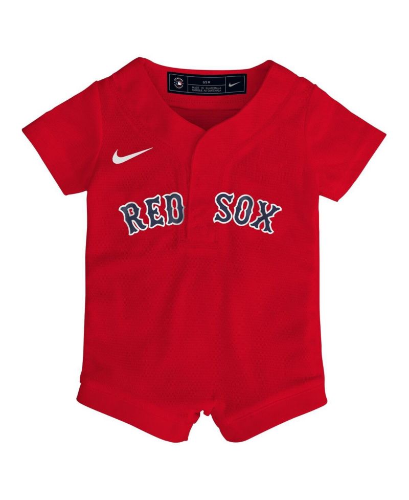 Baby Boys and Girls Red Boston Red Sox Alternate Replica Romper Jersey