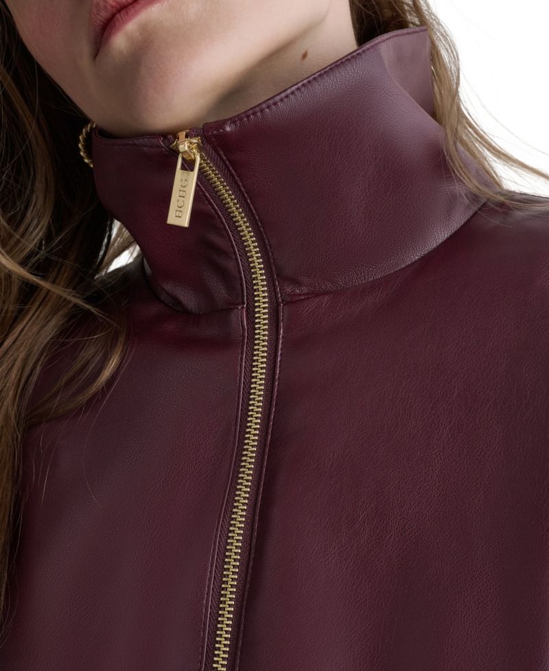 Women's Moto Faux Leather Jacket