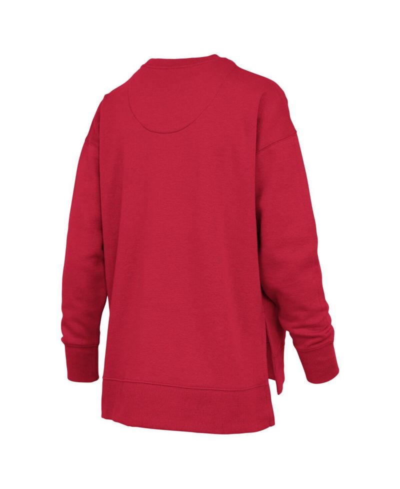 Women's Red Georgia Bulldogs Bonanza Chenille Harper Script Sweatshirt