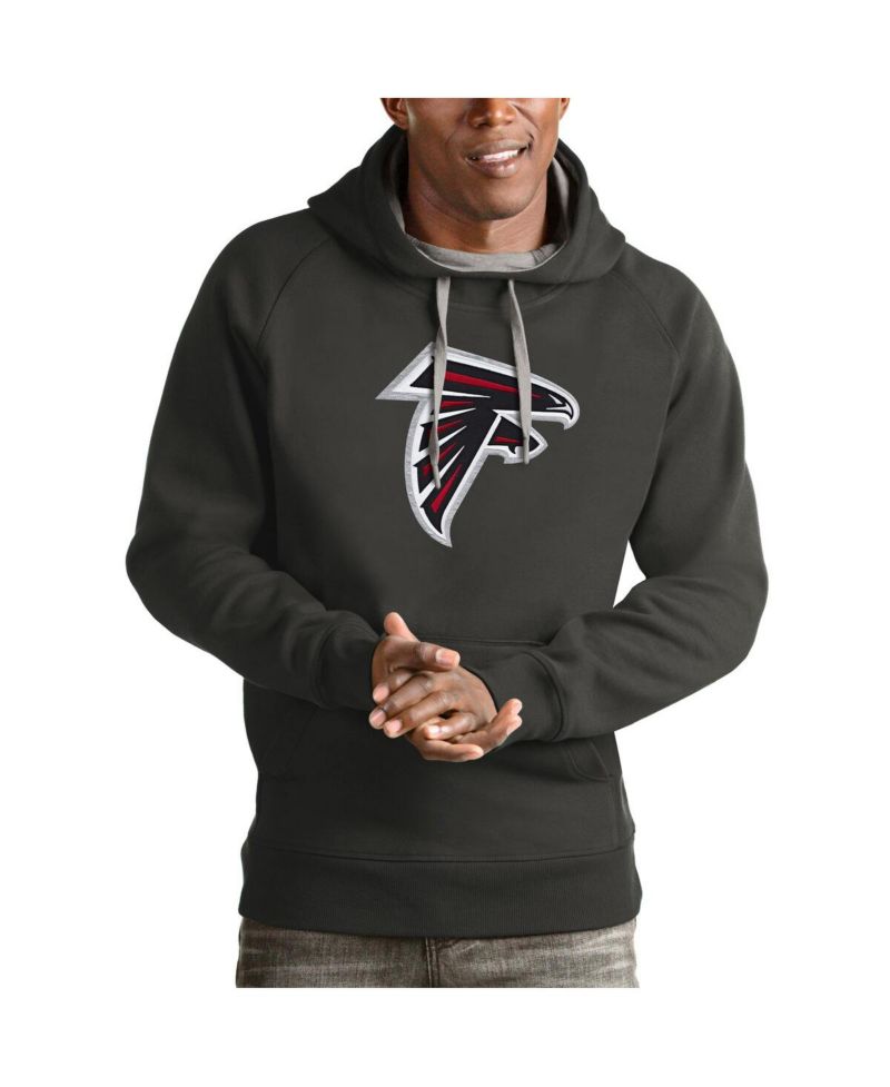 Men's Charcoal Atlanta Falcons Victory Pullover Hoodie