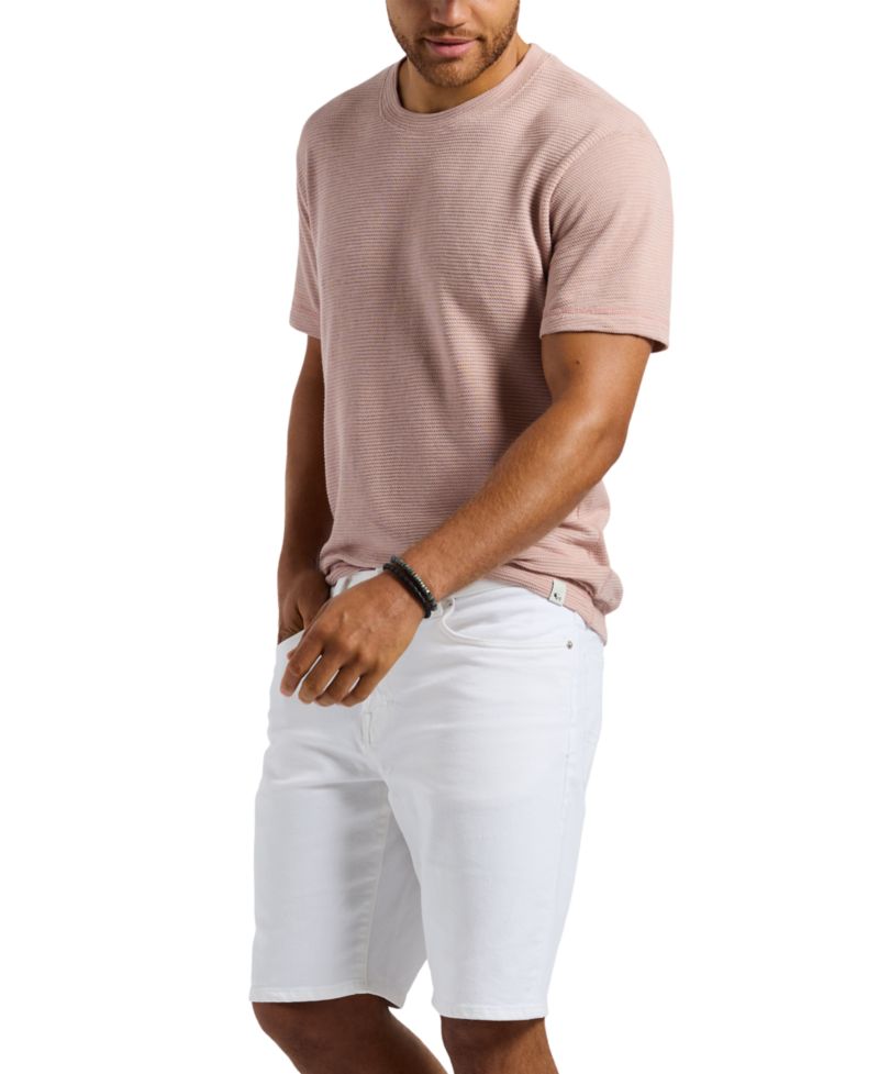 Men's Dean Relaxed-Straight Fit Stretch Knit 10.5" Denim Shorts