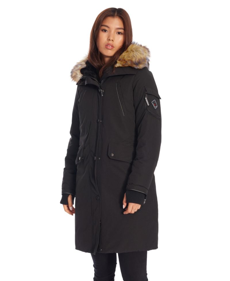 Women's Laurentian | Long Winter Parka with Faux Fur Hood