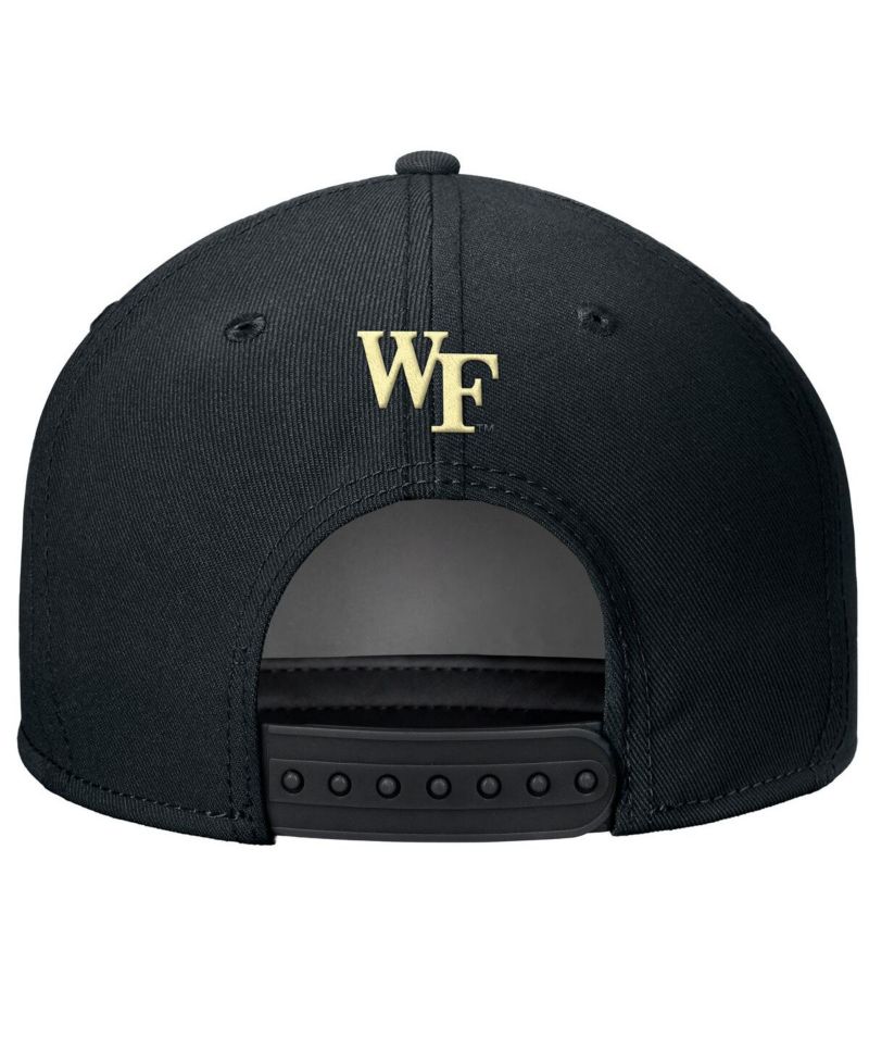 Men's Black Wake Forest Demon Deacons Rise Adjustable Hat