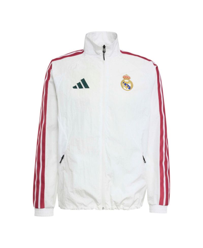 Men's White Real Madrid 2026 Full-Zip Anthem Jacket