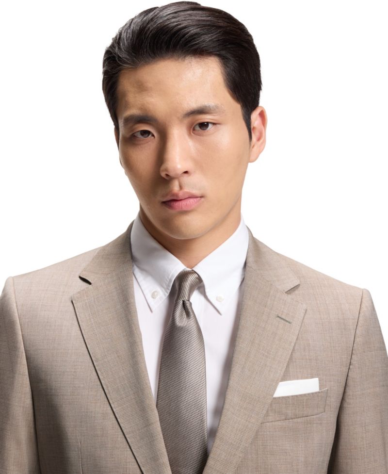Men's Virgin Wool Two-Piece Slim-Fit Suit