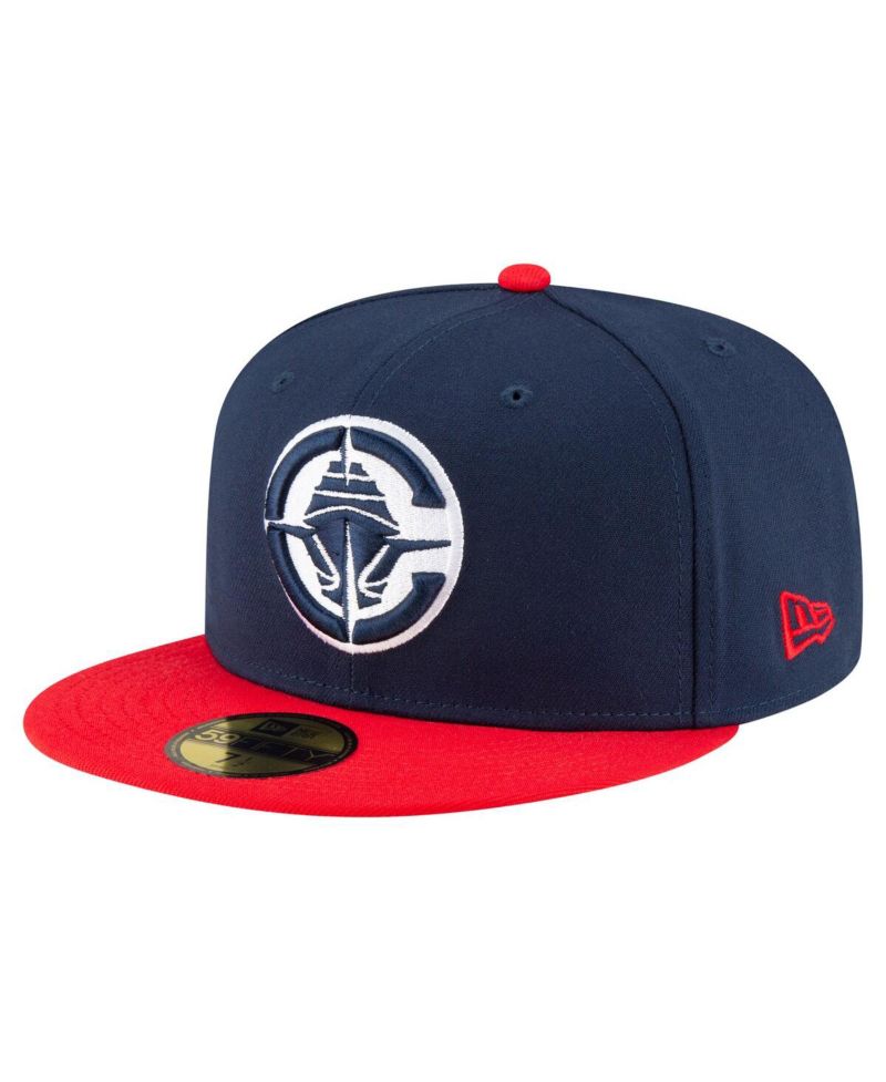 Men's Navy/Red LA Clippers 2-Tone 59FIFTY Fitted Hat