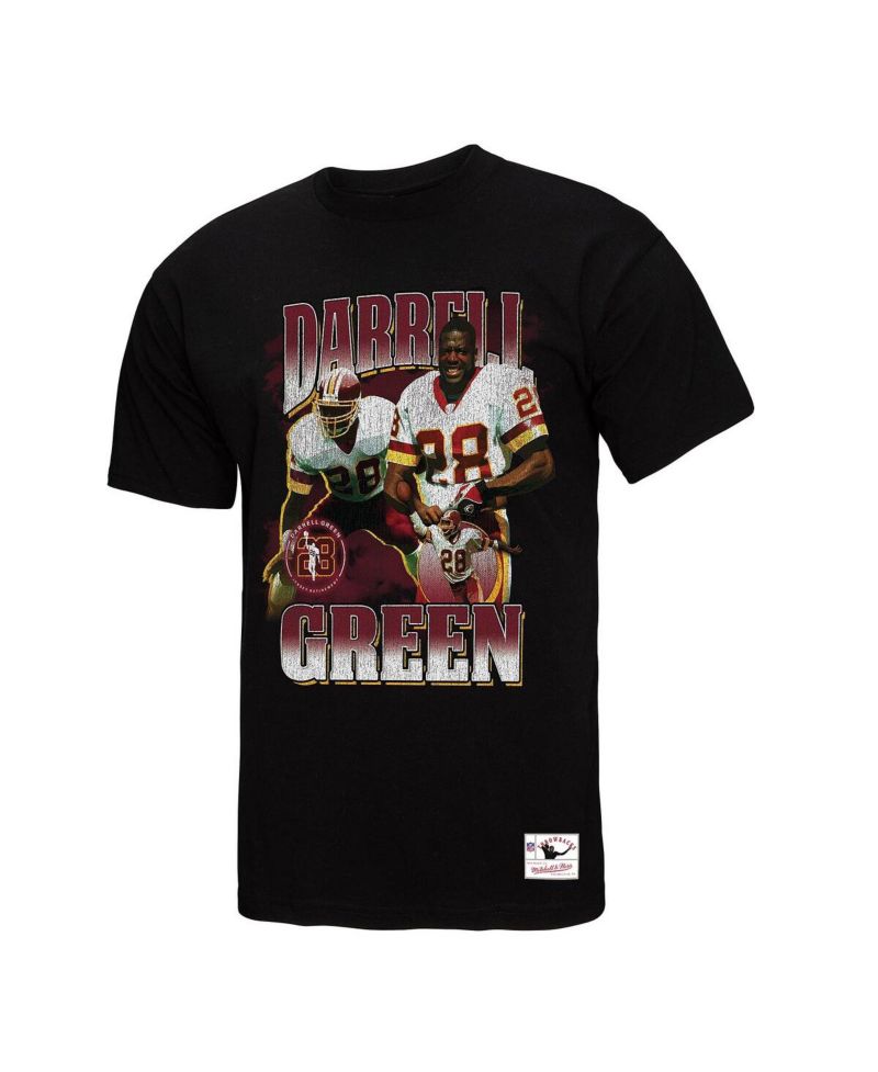 Men's Darrell Green Black Washington Commanders Player Graphic T-Shirt