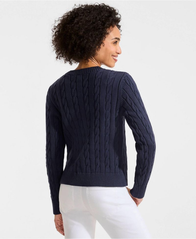 Women's American Flag Drifter Cable Sweater