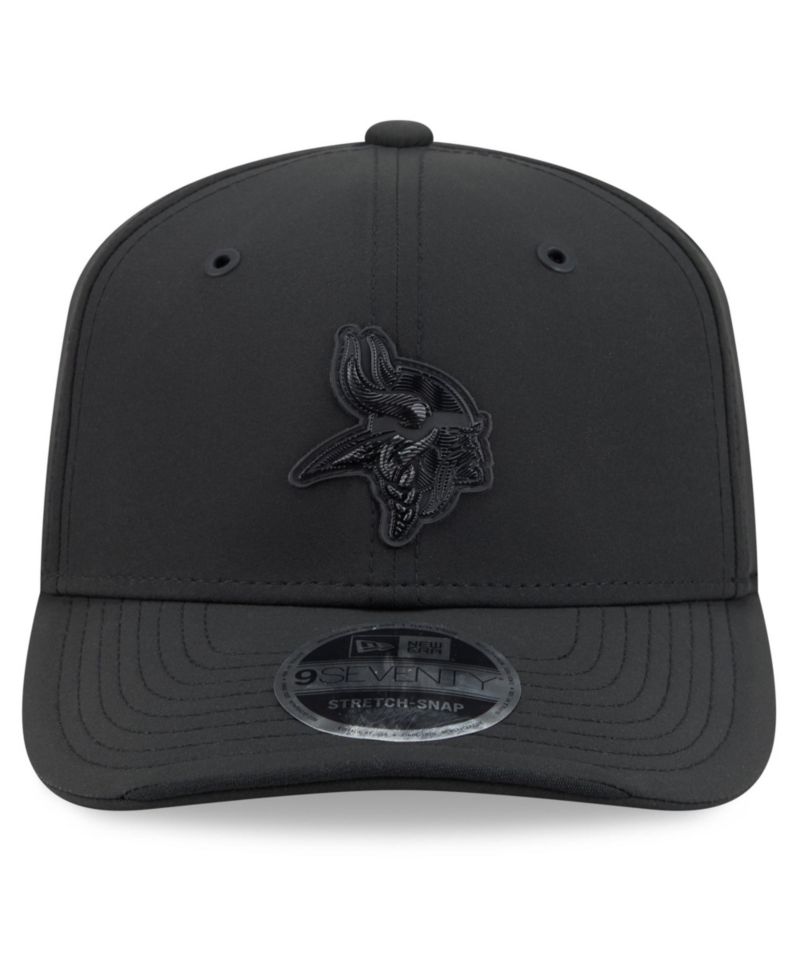Men's Black Minnesota Vikings 2026 Sideline 9SEVENTY Adjustable Hat