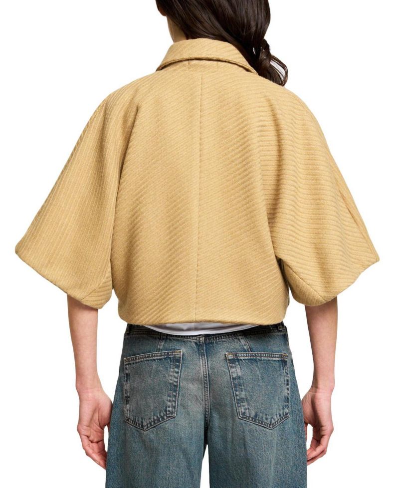 Women's Lyla Cropped Double-Breasted Short-Sleeve Jacket