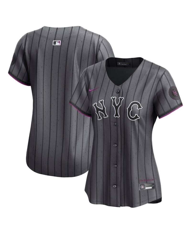 Women's Gray New York Mets City Connect Limited Jersey