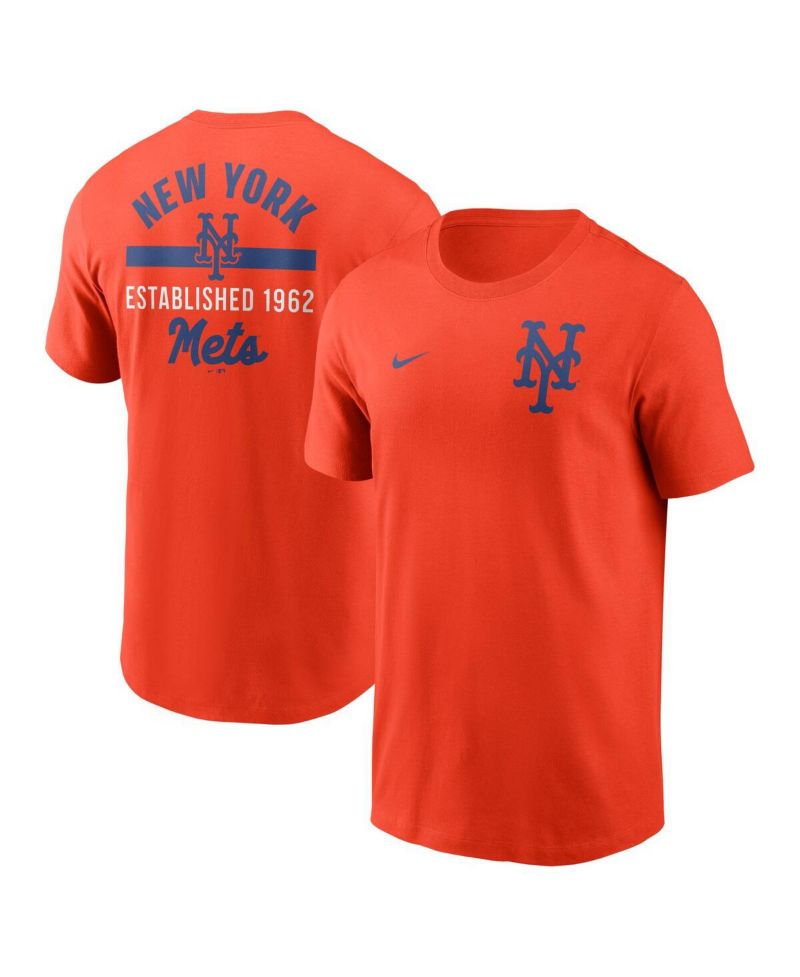 Men's Orange New York Mets 2-Hit T-Shirt