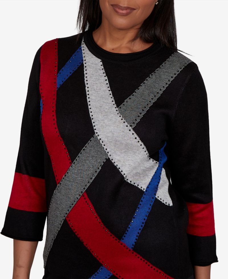 Women's SWEATR 3/4-Sleeve Crewneck Sweater