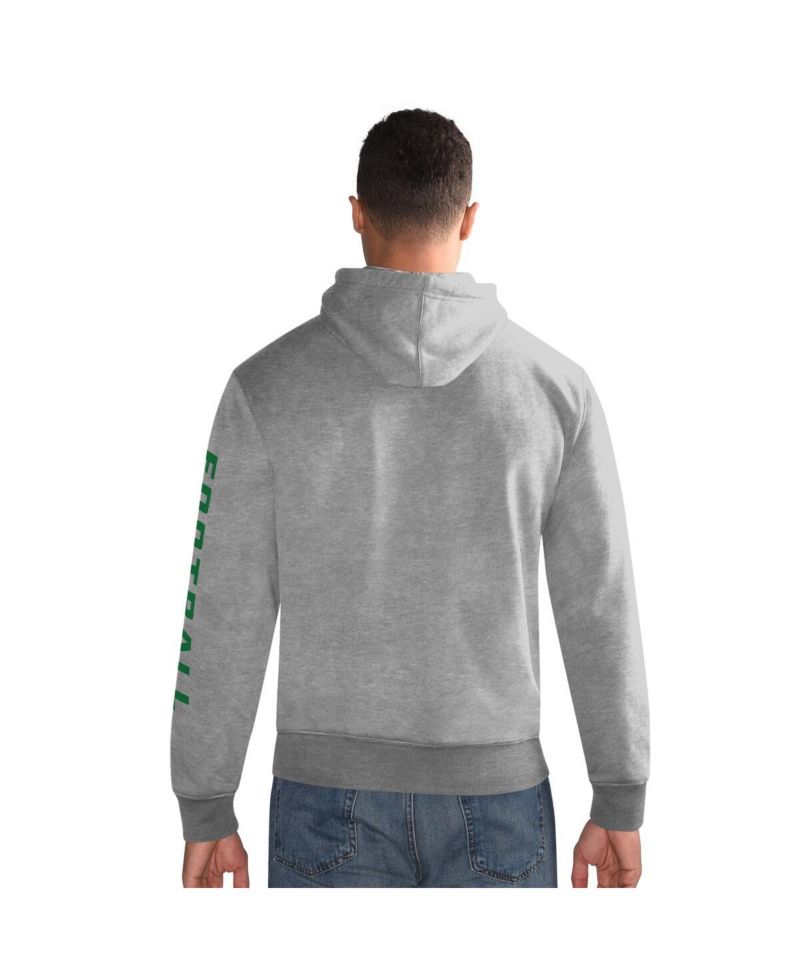 Men's Heather Gray Philadelphia Eagles Pullover Hoodie