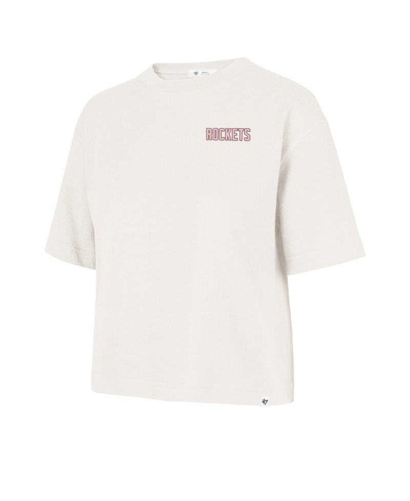 Women's Cream Houston Rockets Love Letter Reed City T-Shirt
