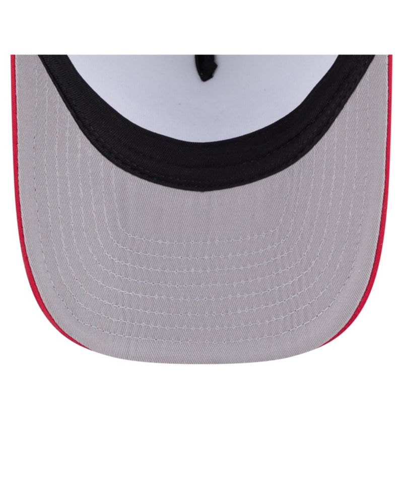 Men's White/Red Boston Red Sox Foodie A-Frame 9FIFTY Trucker Snapback Hat