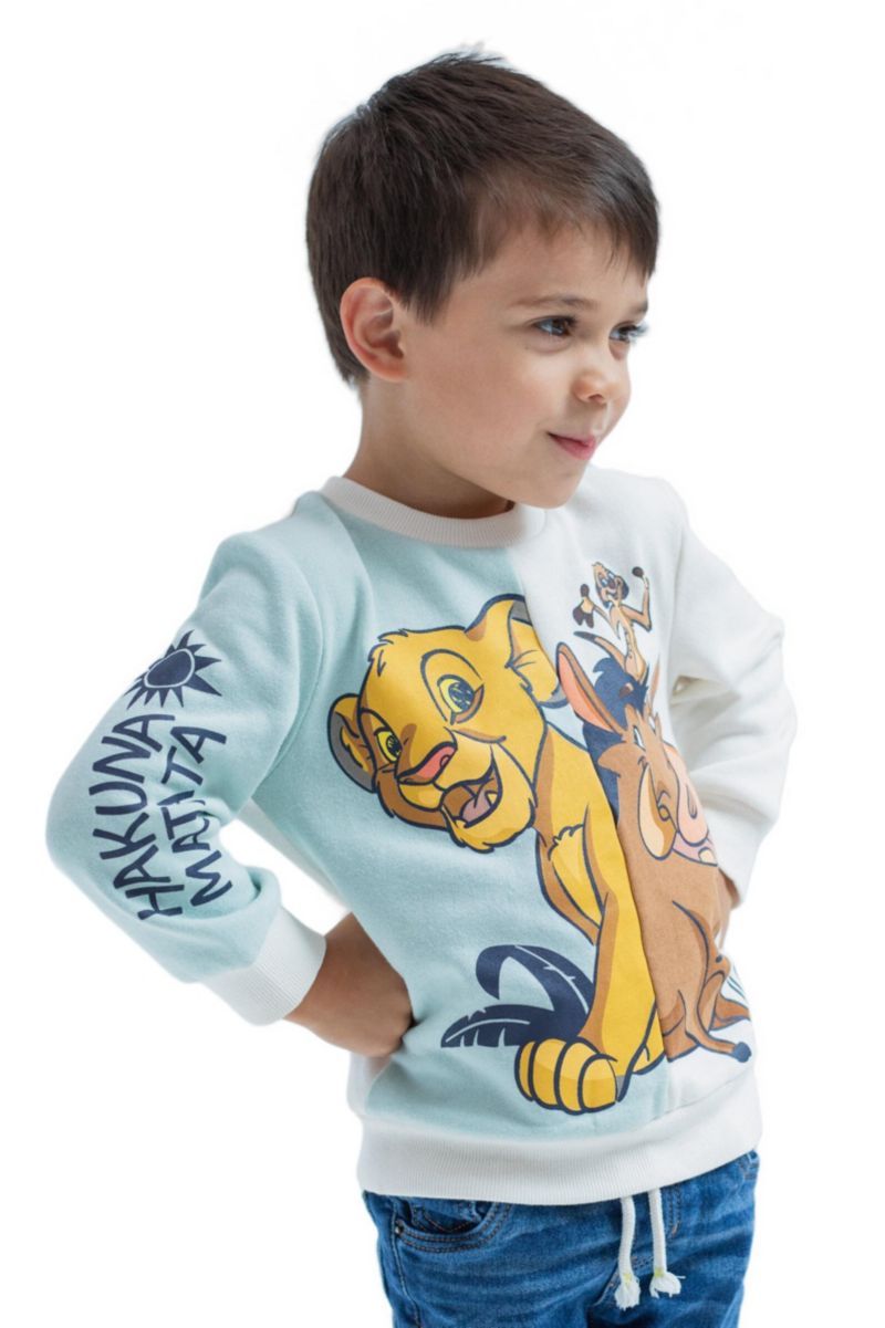 Little Boy (6-20)Disney Simba Pixar Cars Lightning McQueen Mickey Mouse Pluto Sweatshirt