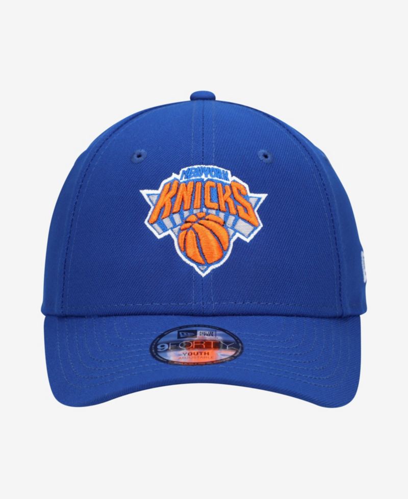 Big Boys and Girls Blue New York Knicks 9FORTY Adjustable Hat