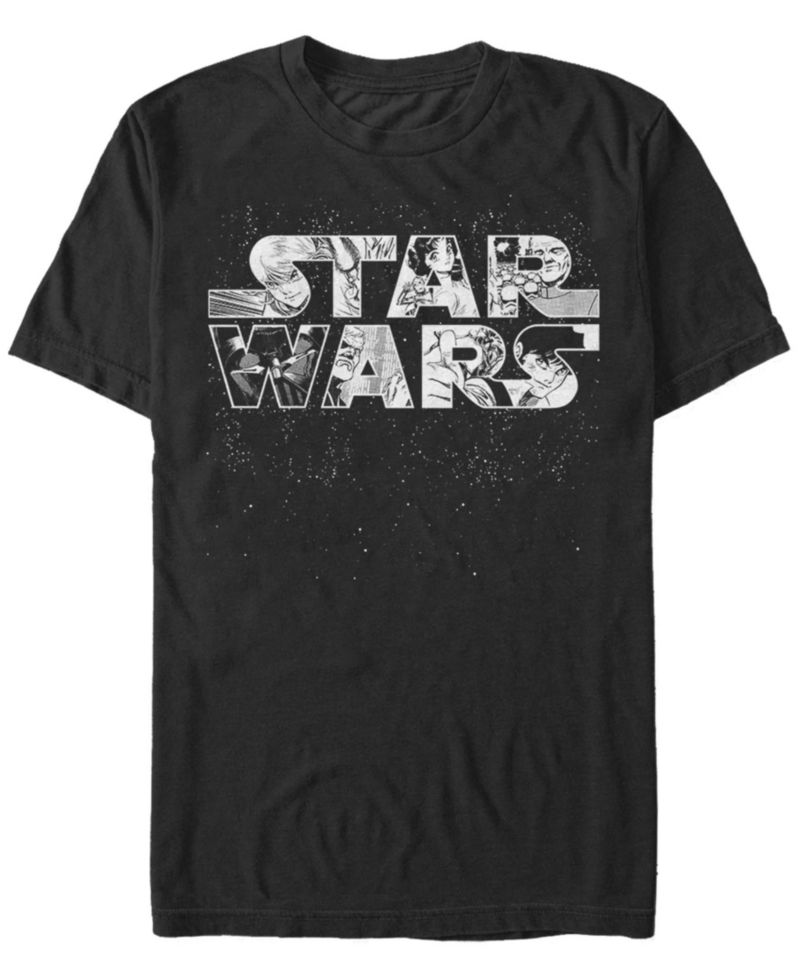 Men's Anime Logo Short Sleeve Crew T-shirt