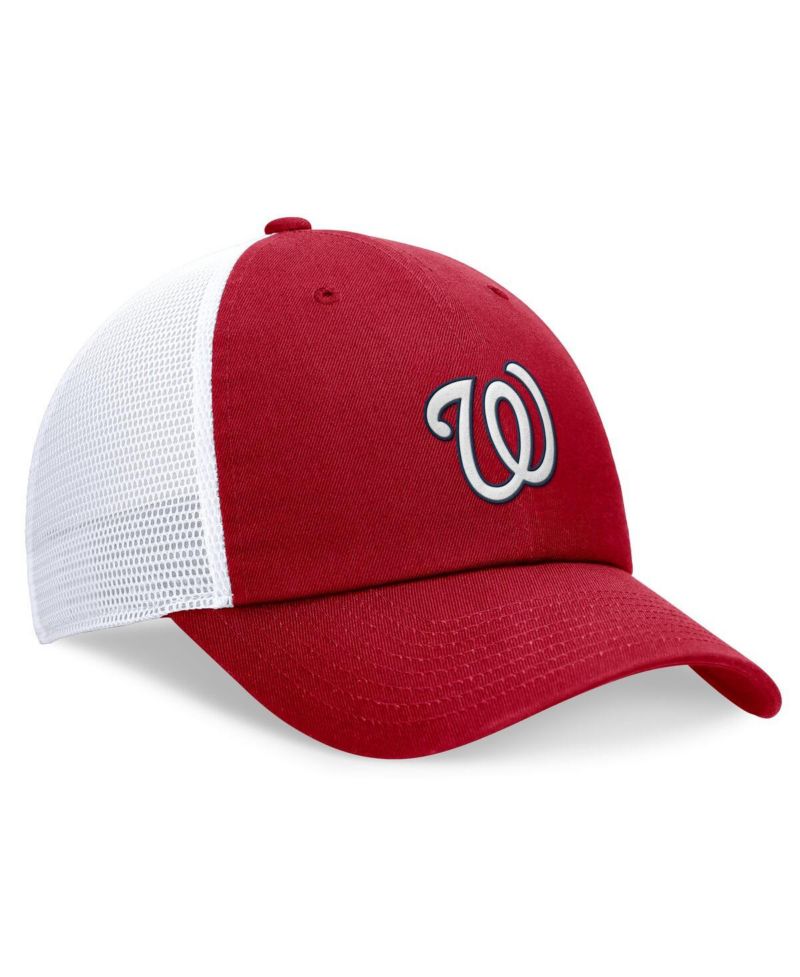 Men's Red Washington Nationals Club Trucker Adjustable Hat
