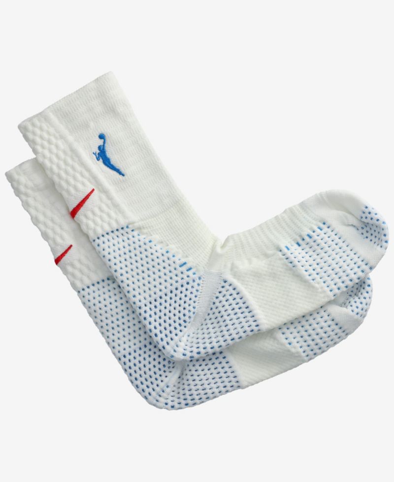 Men's and Women's White WNBA Unicorn Dri-FIT ADV Tri-Blend Cushioned Crew Socks