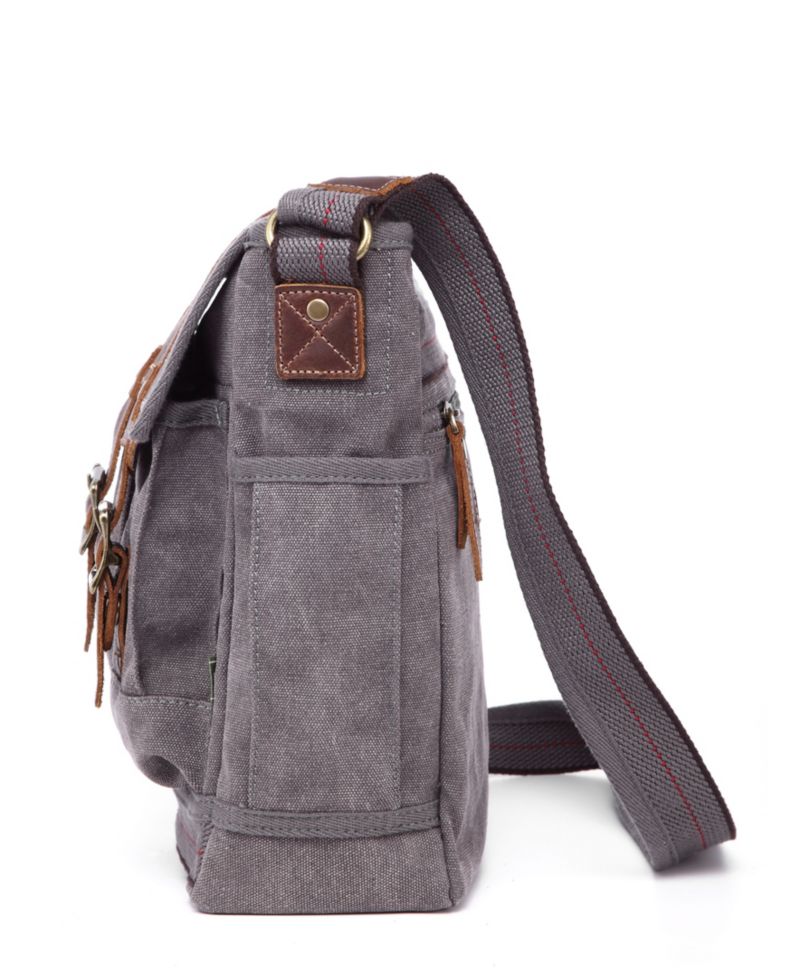 Turtle Ridge 4-Pocket Canvas Crossbody Bag