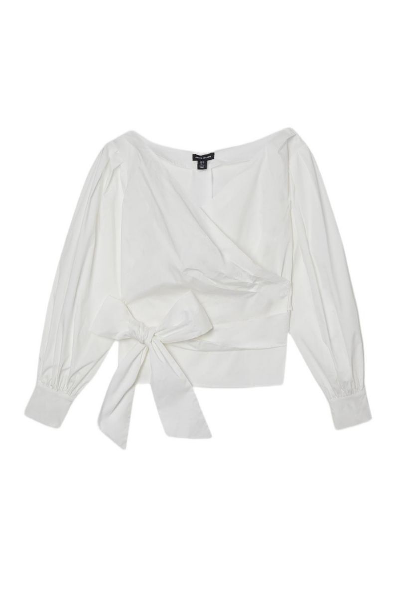 Women's Woven Wrap Detail Blouse