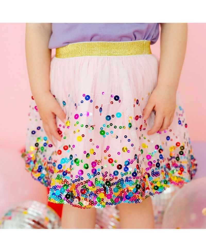 Baby Girls Pink Confetti Tutu Skirt