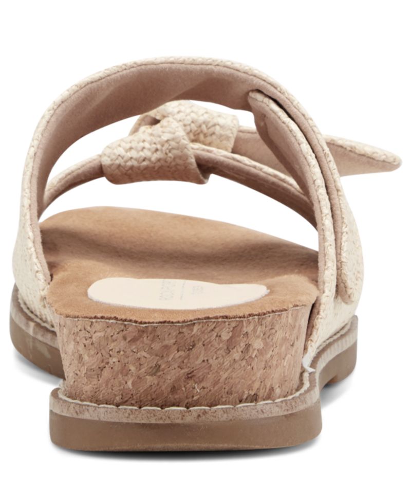 Women's Zova Bow Flat Slip-On Footbed Sandals