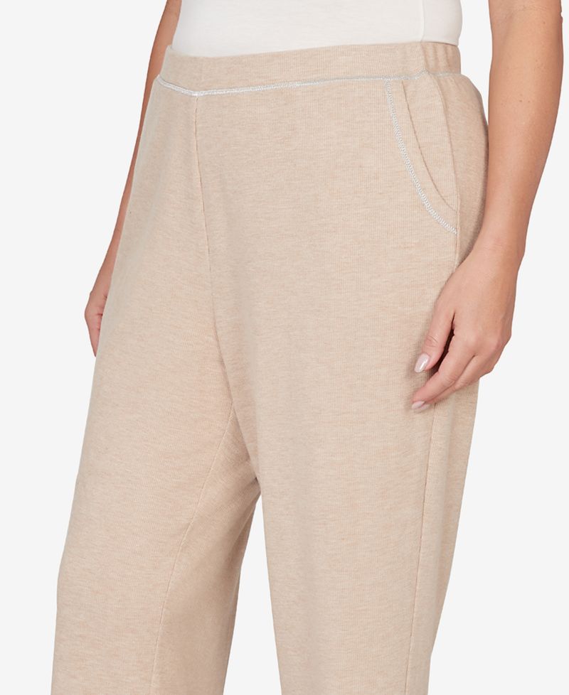 Plus Size Comfort & Joy Comfort Everyday Slant Pocket Short Length Pants