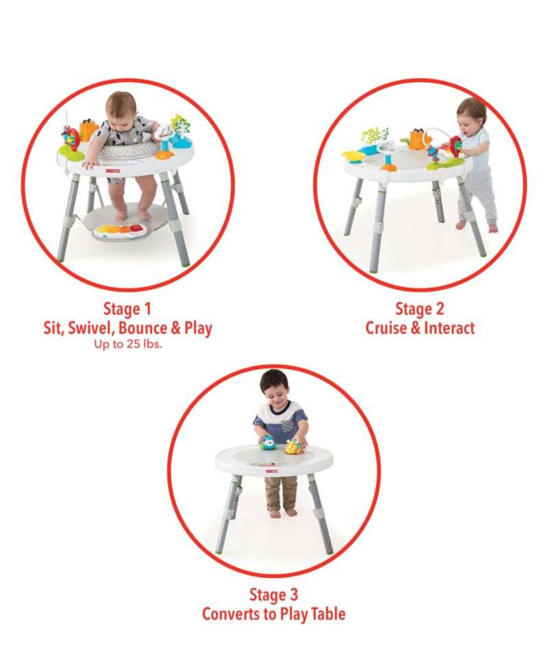 Baby Explore & More 3-Stage Activity Center & Play Table