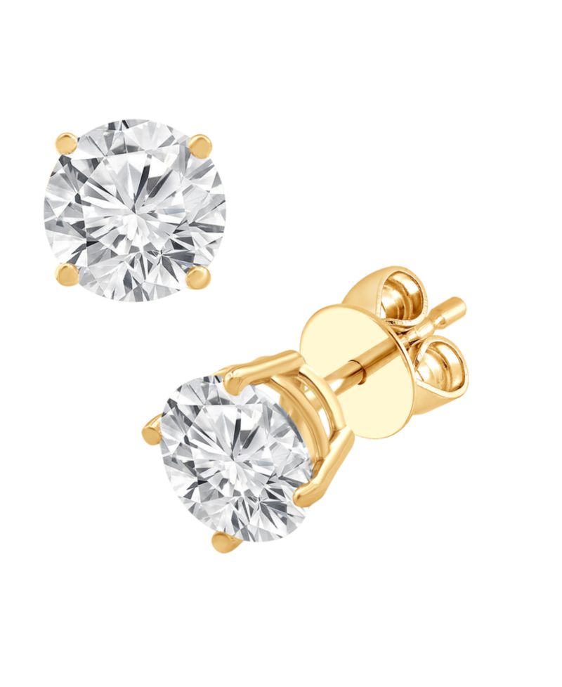 Certified Lab Grown Diamond Stud Earrings (3 ct. t.w.) in 14k White, Yellow or Rose Gold