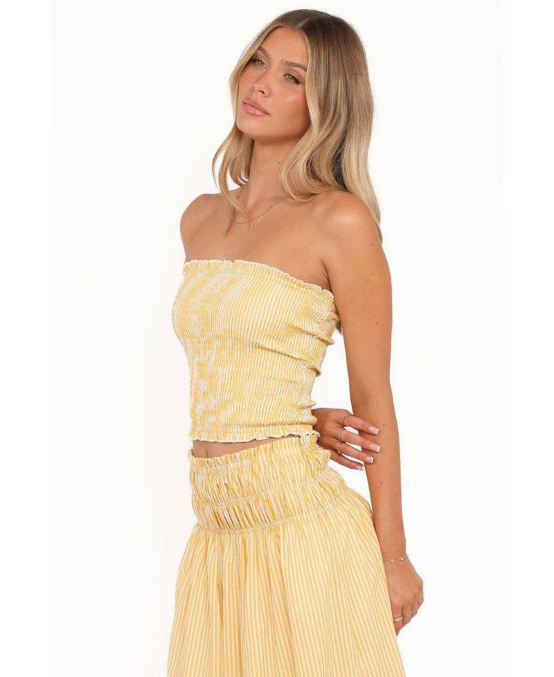 Women's Salome Strapless Shirred Bodice Tube Top