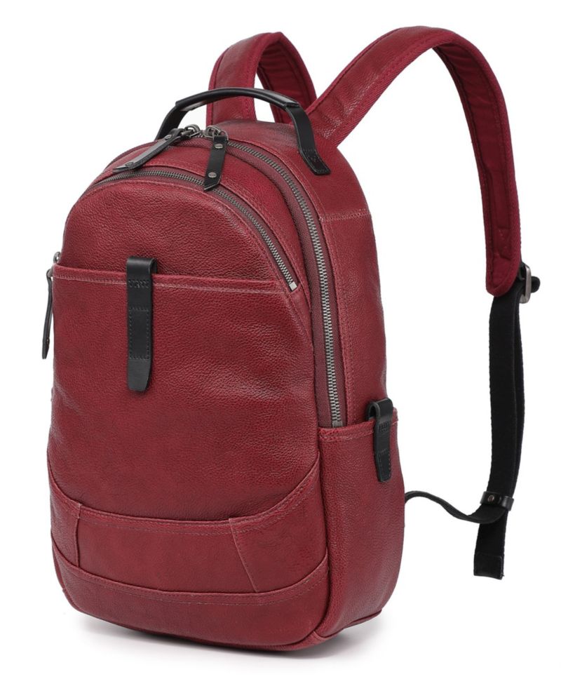 Sun-Wing Small Leather Backpack