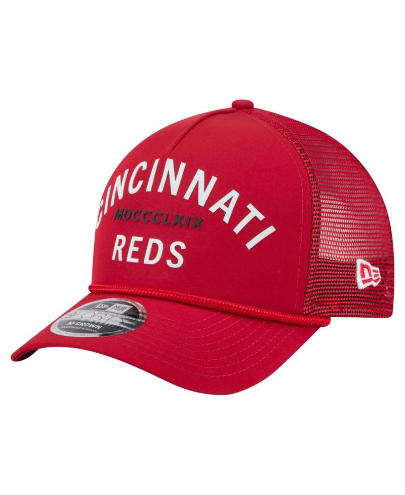 Men's Red Cincinnati Reds Minimalist 9FORTY A-Frame Adjustable Hat