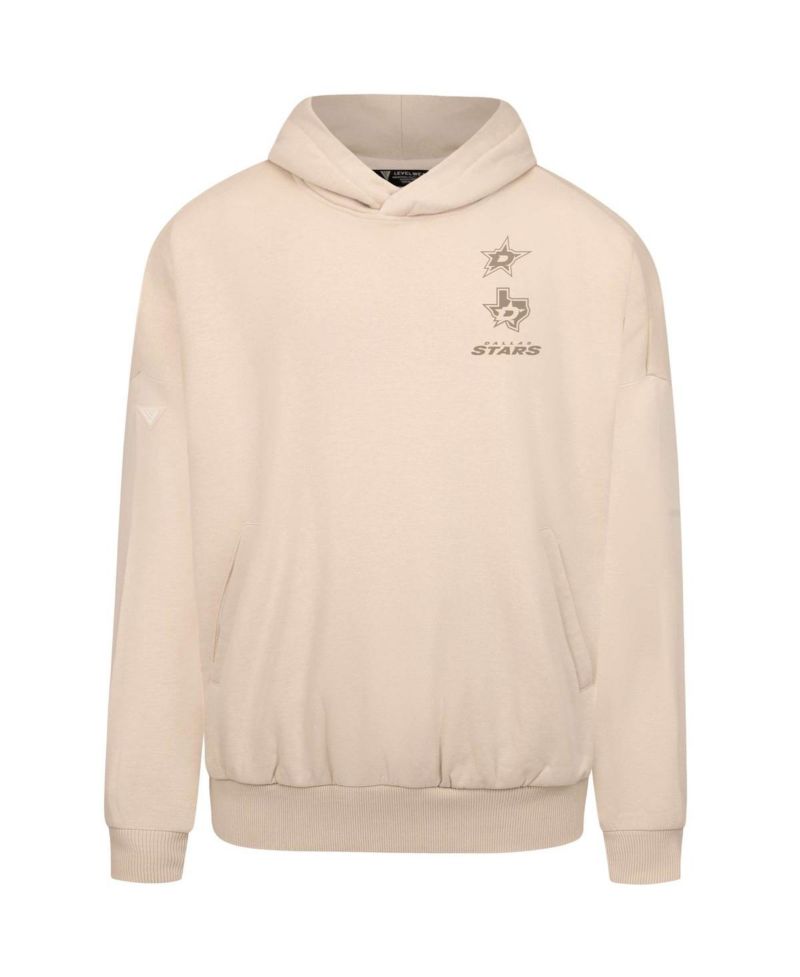 Men's Cream Dallas Stars Contact Stamp Pullover Hoodie