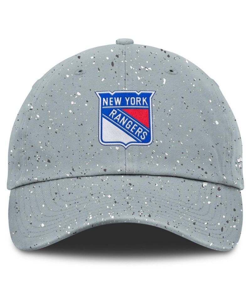 Women's Gray New York Rangers Heritage Snow Day Speckle Adjustable Hat