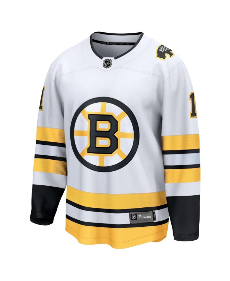 Men's Jeremy Swayman White Boston Bruins Away Breakaway Player Jersey
