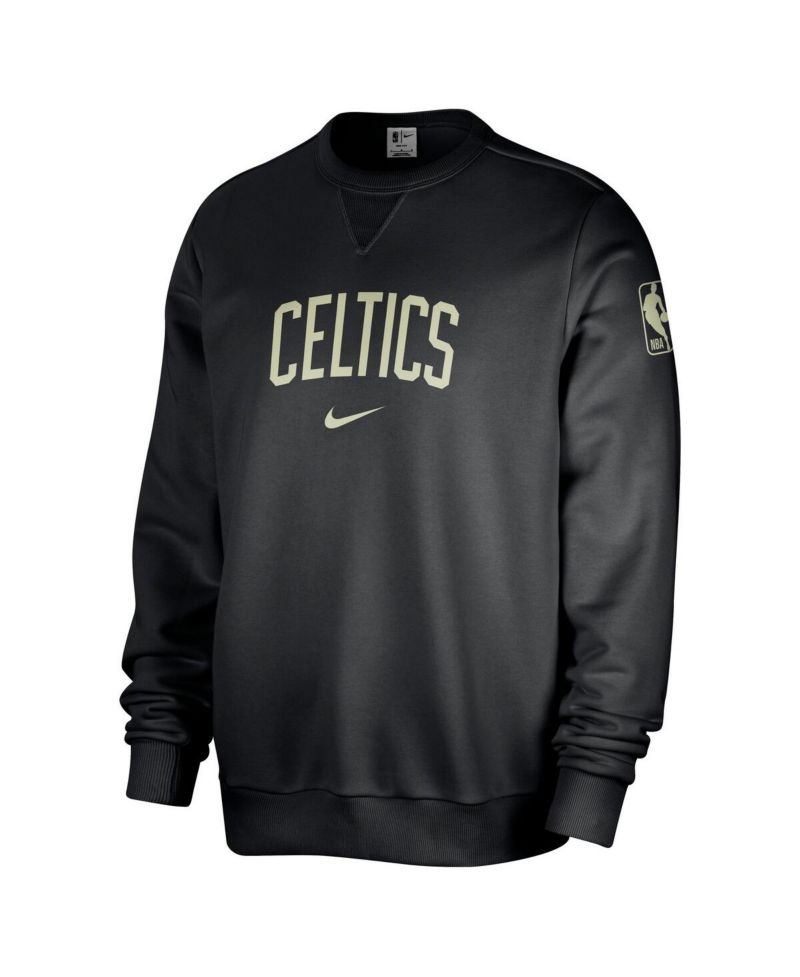 Men's Black Boston Celtics Courtside Standard Issue Performance Pullover Sweatshirt