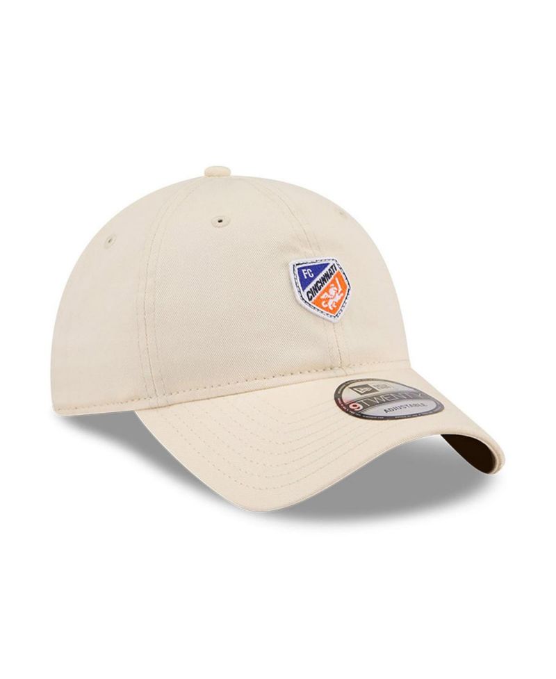 Men's Beige FC Cincinnati Micro Team Logo 9TWENTY Adjustable Hat